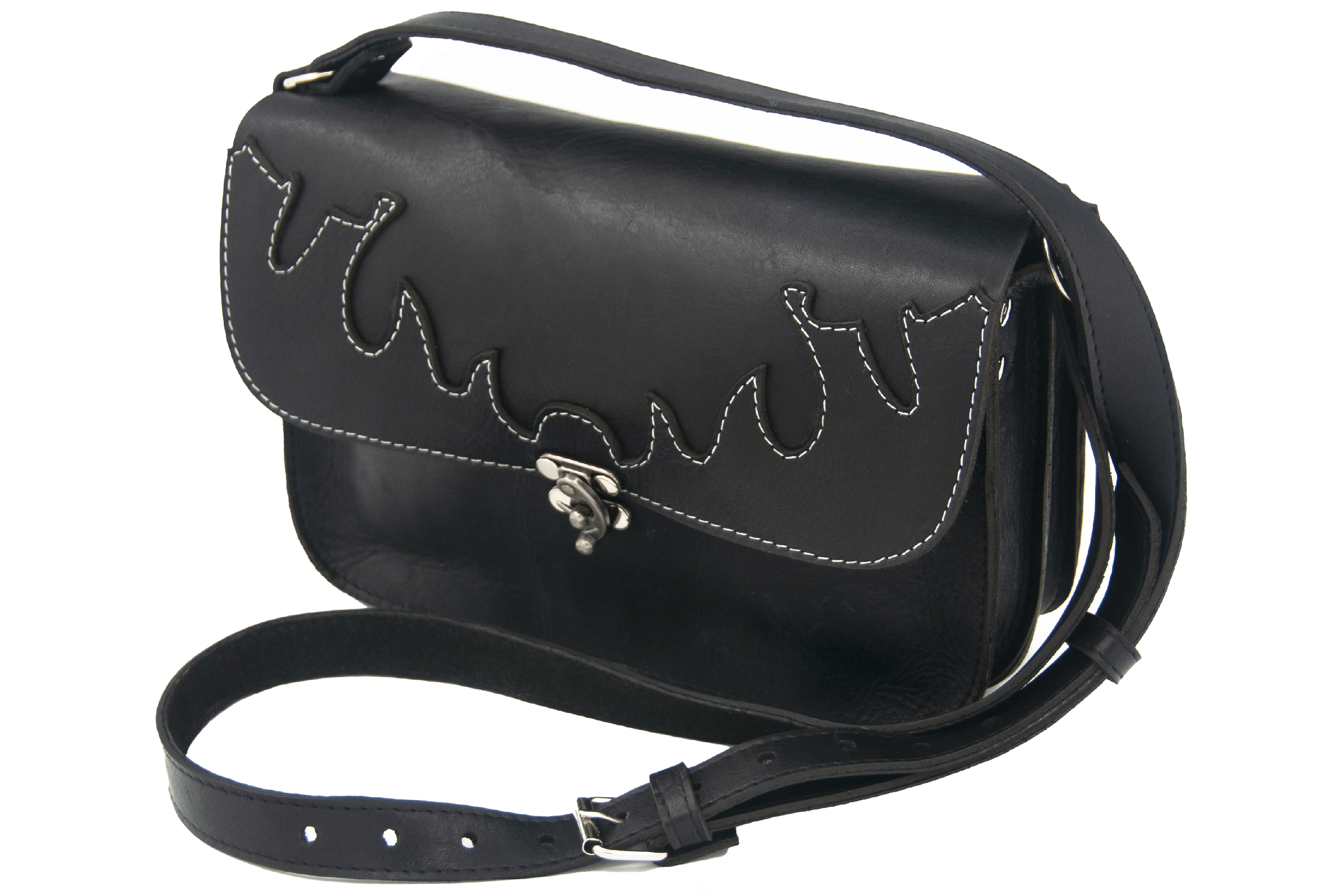 Flame Handbag with Decorative trim
