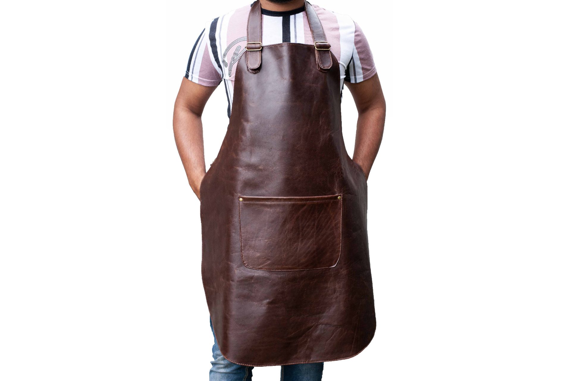 Unisex Apron in Diesel Brown