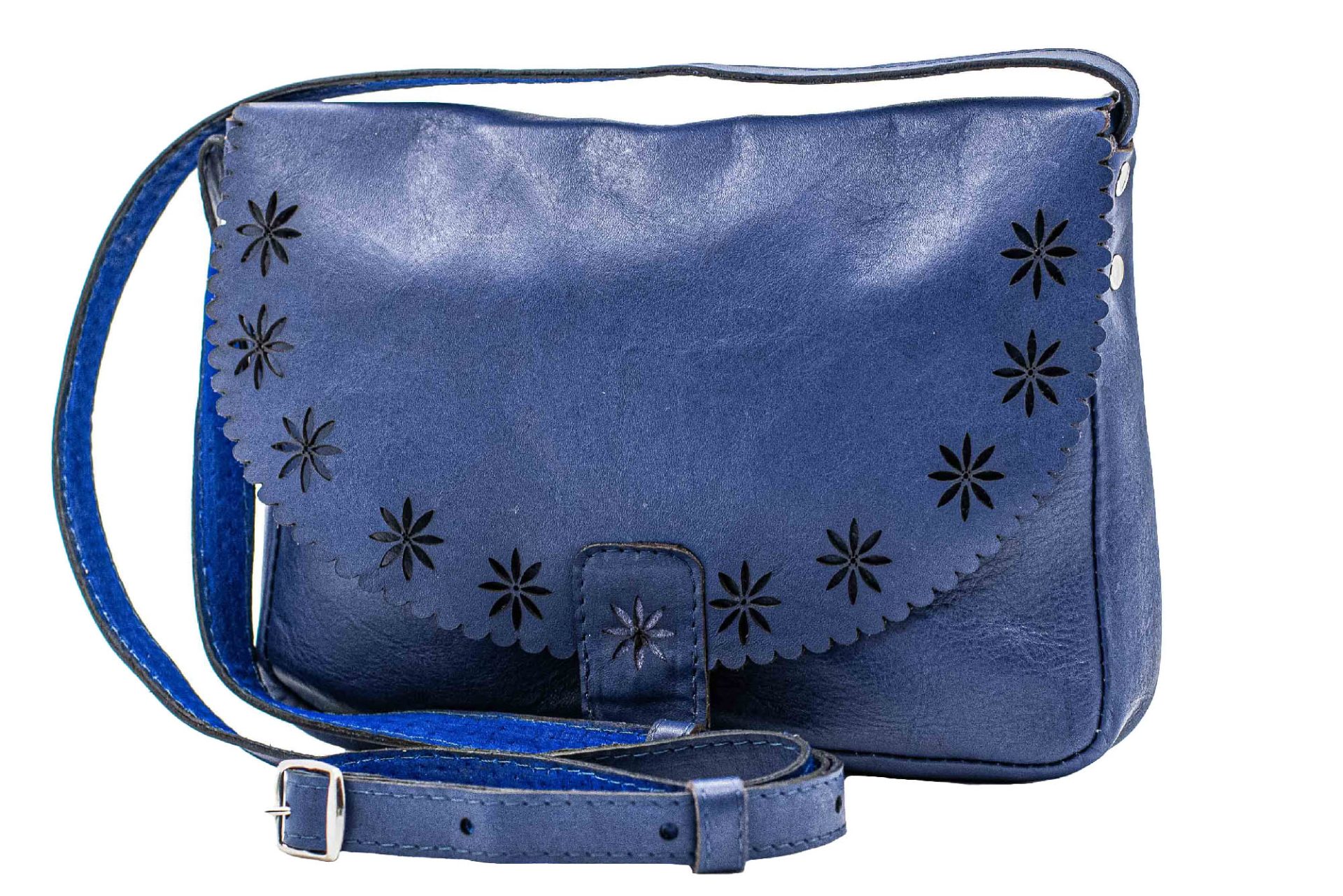Jenny Daisy Handbag in Texas Indigo